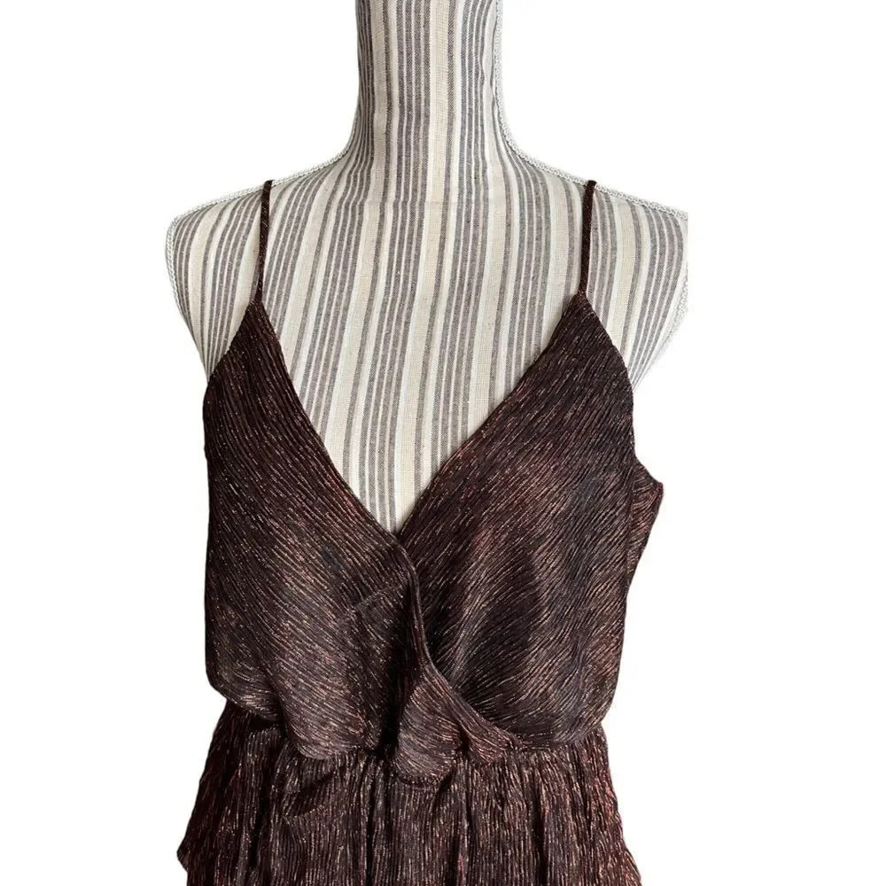 BCBGeneration | Metallic | PLEATED MINI DRESS - Picture 6 of 7